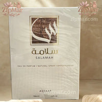 Thumbnail for Asdaaf Salamah 100ml EDP sealed package front view