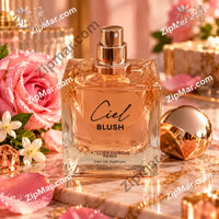 Thumbnail for Atelier Dubois Paris Ciel Blush Eau de Parfum glass bottle with gold spray nozzle open and cap off