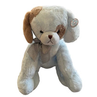 Thumbnail for Barrington Baby Collection blue puppy plush front view with hang tag detail