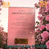 Thumbnail for Back view of BCBG Sirop De Fleurs package detailing fragrance notes