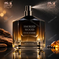 Thumbnail for Smoked Wood Pour Homme Eau de Parfum 100 mL bottle with black spray pump misting