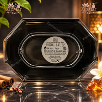 Thumbnail for Bellevue Parfums Spicy Musk Eau de Parfum base label with 100 mL, 3.4 fl oz, batch 7909 and Made in USA
