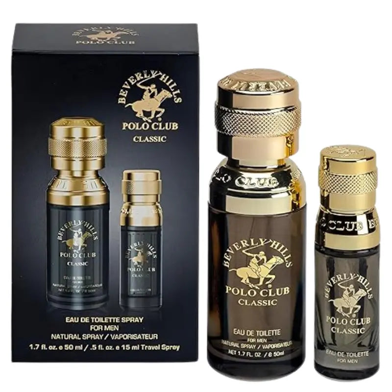  Beverly Hills Polo Club Classic gift set features including sophisticated packaging, timeless fragrance, and long-lasting scent.