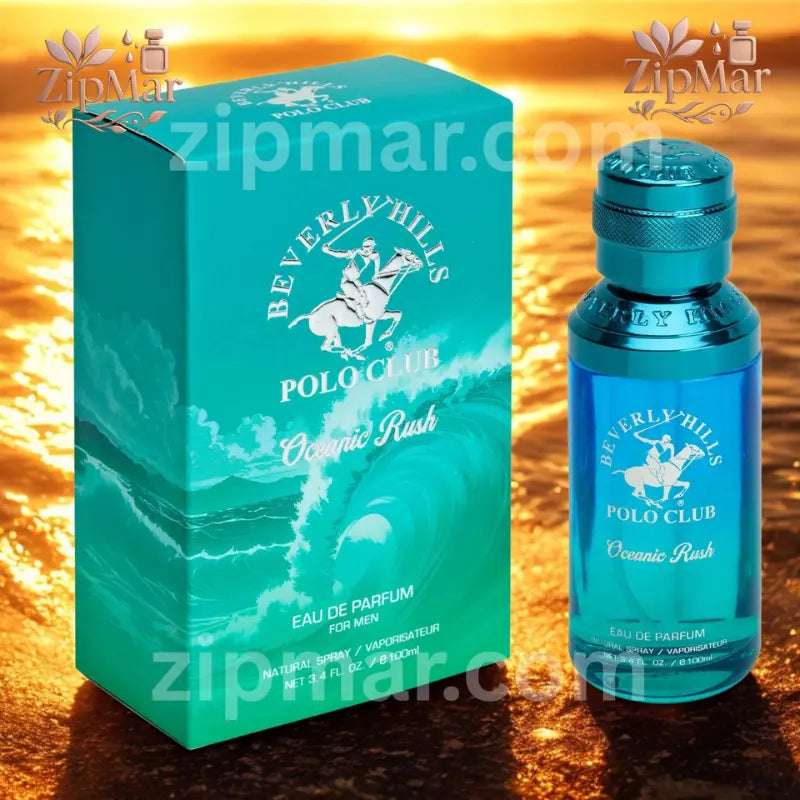 Beverly Hills Polo Club Oceanic Rush Eau De Parfum bottle and box