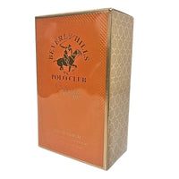 Thumbnail for Side view of Beverly Hills Polo Club Saffron Oud perfume box showing the textured pattern and gold trim.