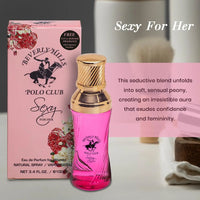 Thumbnail for Beverly Hills Polo Club Sexy for Her Eau de Parfum description focusing on the soft, sensual peony base note