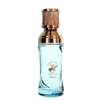 Thumbnail for Elegant light blue glass bottle of Sexy Sheer by Beverly Hills Polo Club with a rose gold textured cap.