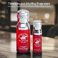 Thumbnail for The BHPC Blaze gift set box being held to demonstrate the sophisticated packaging and size of the fragrance duo.