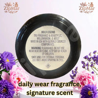 Thumbnail for Bold Legend Eau de Cologne bottle base label with Tru Fragrance and Beauty distributor, Made in USA and warnings