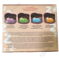 Thumbnail for Snoring Buddies sleeping fox box back listing 9 soothing sounds and Bluetooth 5.3 wireless speaker specs