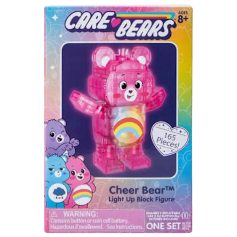 Care Bears Cheer Bear Light Up Block Figure front box view