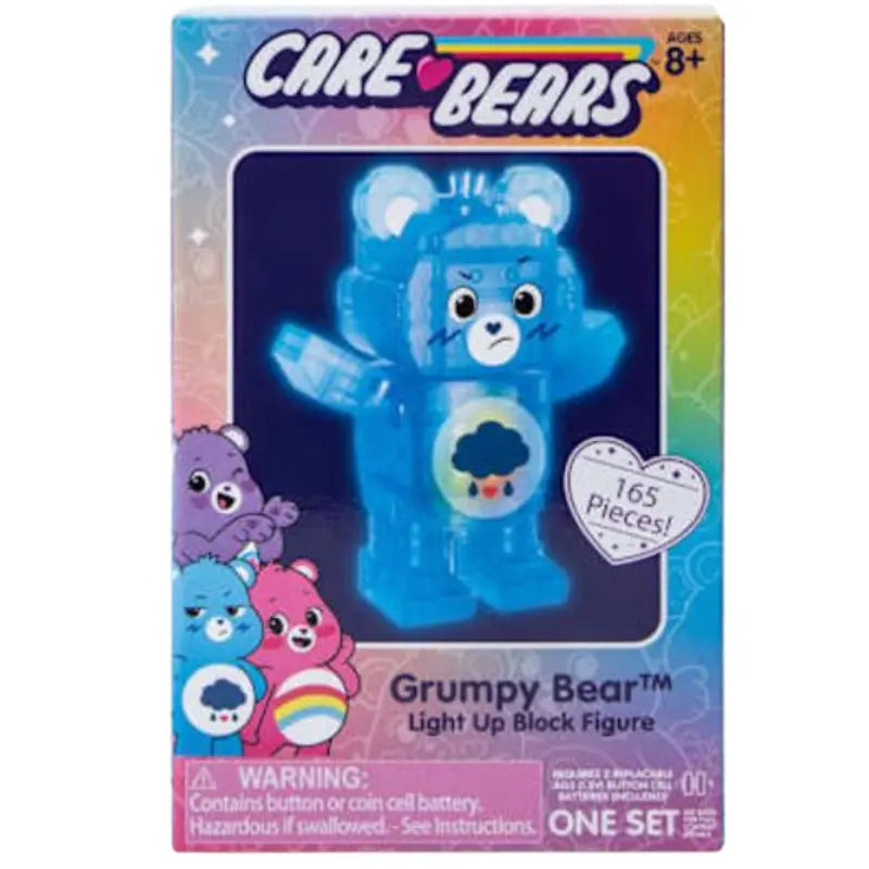 Care Bears Grumpy Bear Light Up Block Figure front box view