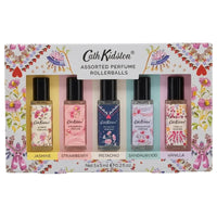 Thumbnail for Cath Kidston Assorted Perfume Rollerballs 5-piece gift set box front showing all five bottles 5x5ml