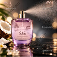 Thumbnail for C&C California Sun Washed Coconut eau de parfum bottle spraying”