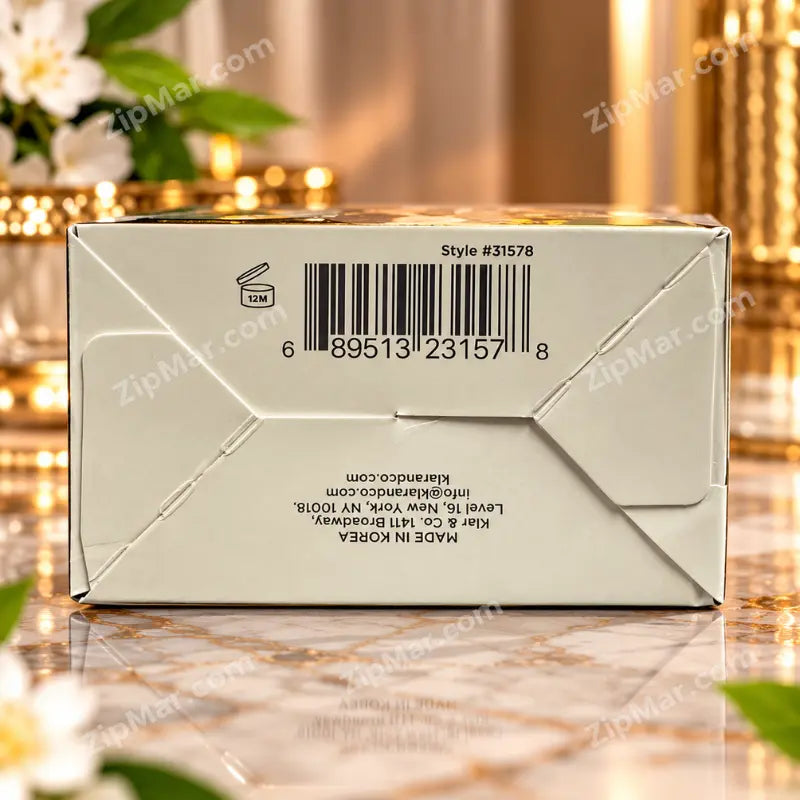 Bottom panel of Clear Beauty Vitamin C and Collagen Duo Pack packaging displaying barcode 689513231578 and Style number 31578