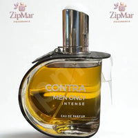Thumbnail for Contra Men Only Intense Eau de Parfum 100 mL D shaped glass bottle with amber liquid, black band and silver cap