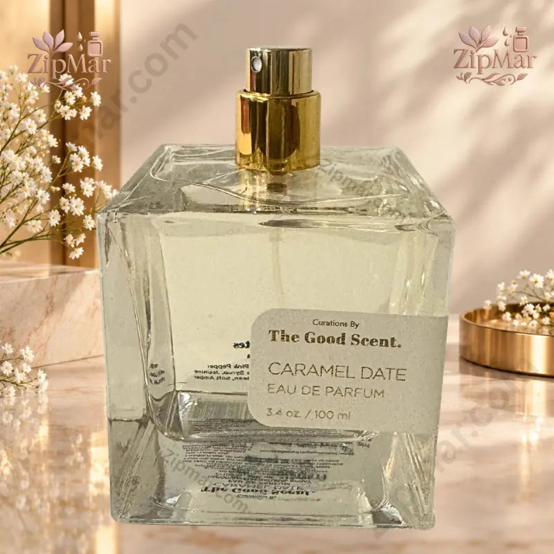 Curations By The Good Scent Caramel Date Eau De Parfum spraying mist