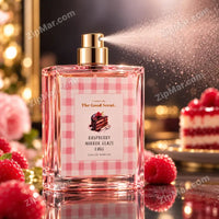 Thumbnail for Curations By The Good Scent Raspberry Mirror Glaze Cake perfume bottle spraying fine mist spray