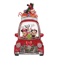 Thumbnail for Disney Holiday Water Spinning Car with LED Lights featuring Mickey and friends front view