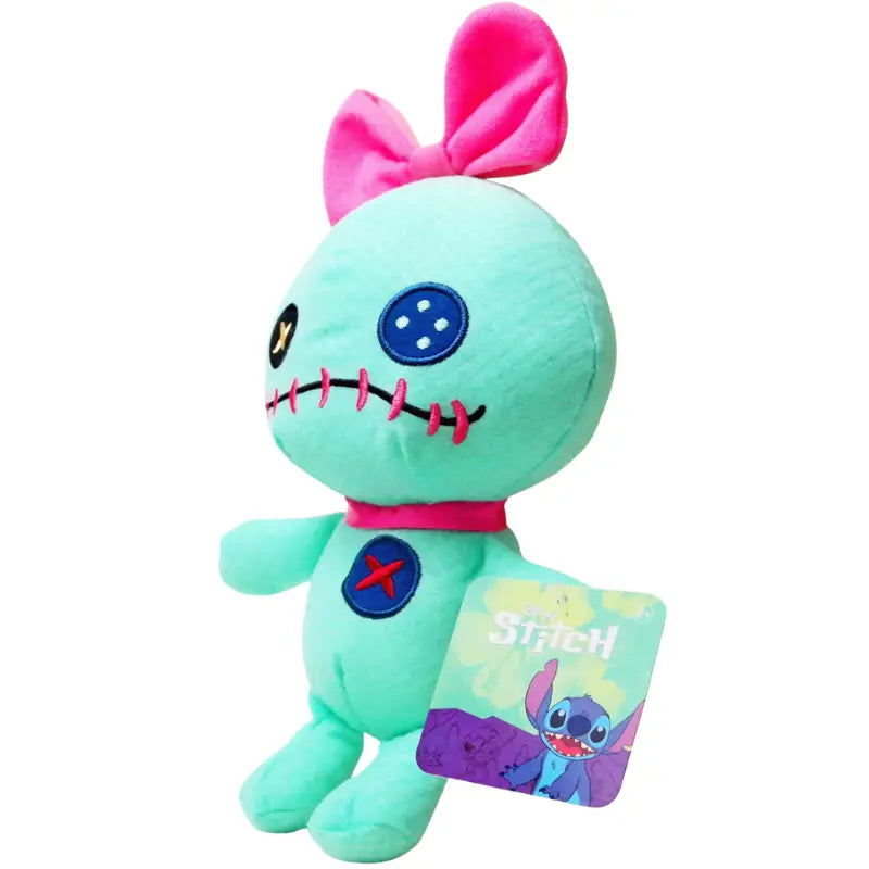 Disney Lilo & Stitch Scrump 9 inch plush side view showing official hang tag