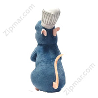 Thumbnail for Disney Pixar Ratatouille Remy Plush Stuffed Animal Back View with Chef Hat and Tail