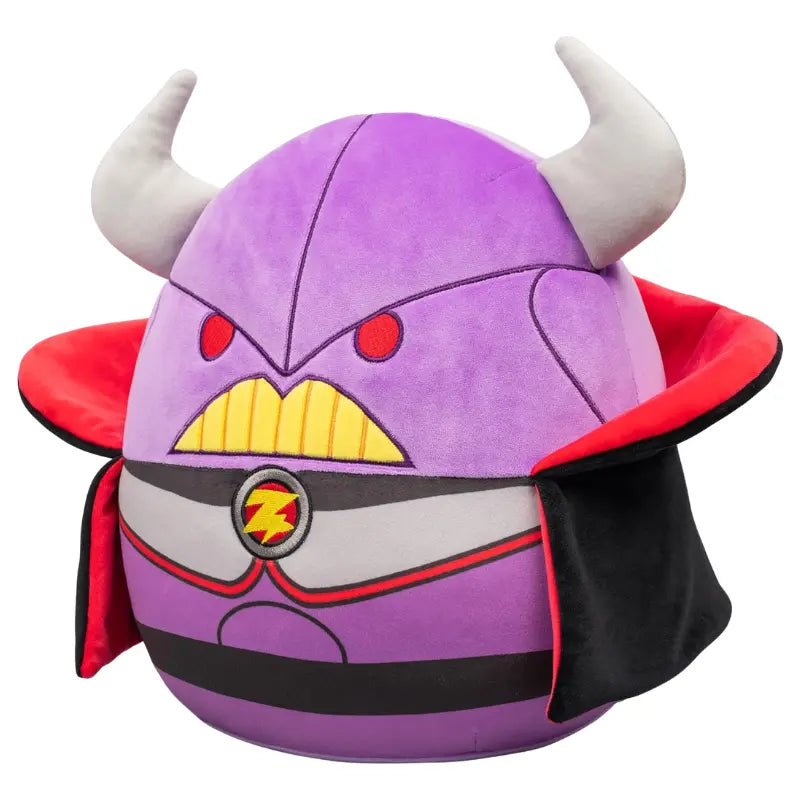 Front three-quarter view of the 8-inch Disney Pixar Zurg Squishmallows plush toy against a white background.