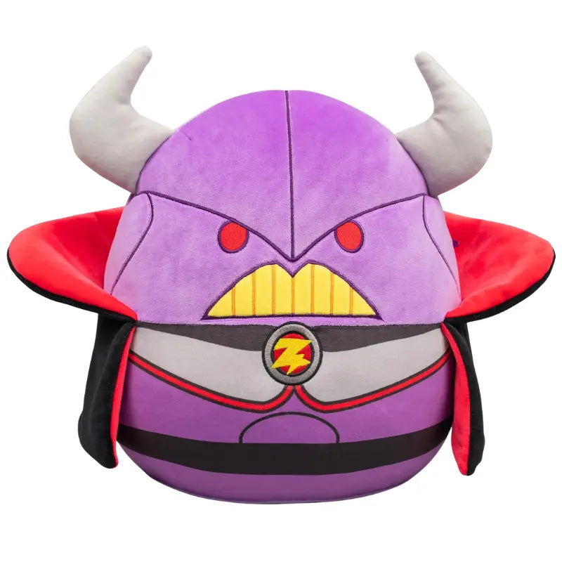 Direct front view of the 8-inch Disney Pixar Zurg Squishmallows plush toy against a white background.