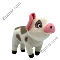 Thumbnail for Disney Princess Pua plush from Moana standing front angle with pink ears and embroidered eyes
