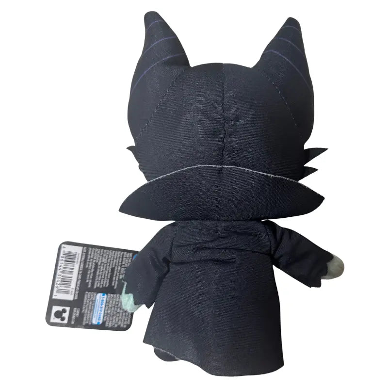 Disney Villains Maleficent chibi plush toy back view showing Disney Store Mickey tag and barcode