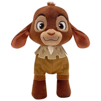 Thumbnail for Disney Wish Valentino goat plush toy front view close showing detailed embroidered face and jagged collar