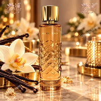 Thumbnail for Ellen Tracy Vanilla Eau de Parfum 3.4 fl oz 100 mL amber quilted glass bottle with gold cap