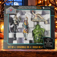 Thumbnail for Enesco Disney Traditions Jim Shore Nightmare Before Christmas Holiday Ornament Set of 4 — collector gift box front showing all four hand-painted ornaments