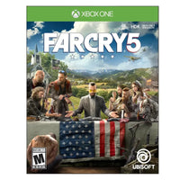 Thumbnail for Far Cry 5 Xbox One front cover featuring cult leader and followers in Hope County Montana Ubisoft 4K HDR