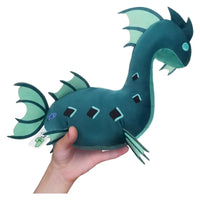 Thumbnail for Fisch Mystery Deluxe Plush Ancient Depth Serpent teal sea serpent plush PhatMojo Roblox