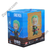 Thumbnail for FlyGuys One Piece Zoro vinyl figure box side view with age 13 plus label”