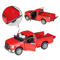 Thumbnail for Top-down view of the red Ford F-150 diecast showing the open truck bed and interior cabin.