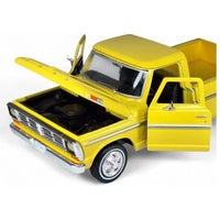 Thumbnail for Close up of the front grille and chrome bumper on the 1992 Ford F-150 diecast truck.