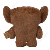 Thumbnail for ZURU Fuggler Bigg Fugg 2 Brown Monster Plush Stuffed Animal Back View with Classic Fuggler Back Button