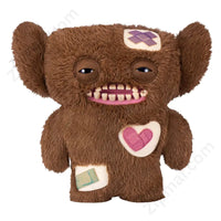 Thumbnail for ZURU Fuggler Bigg Fugg 2 Brown Ugly Cute Monster Plush Stuffed Animal with Band-Aid Patches and Human Teeth