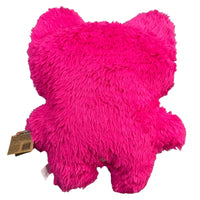 Thumbnail for Fuggler Bigg Fuggs Screech pink plush back view with hang tag