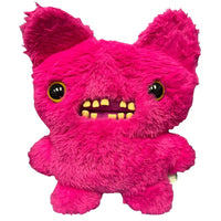 Thumbnail for Fuggler Bigg Fuggs Screech pink plush front face with yellow eyes and teeth