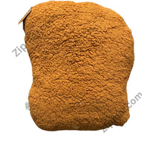 Thumbnail for Fuggler Bigg Nuggets plush back view in curly golden brown sherpa fabric”