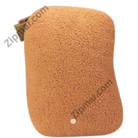 Thumbnail for Fuggler Bigg Nuggets plush back view in curly tan sherpa fabric with sewn in tag”