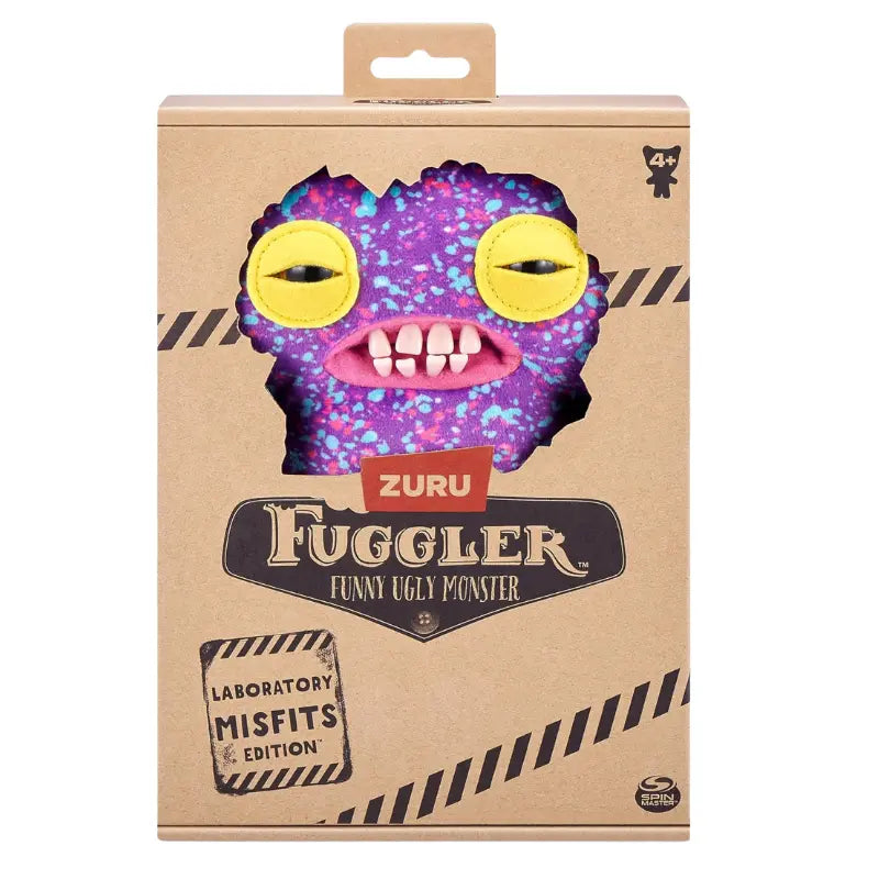 Fuggler Funny Ugly Monster Laboratory Misfits Edition purple splatter by Zuru sealed in kraft paper collector display box