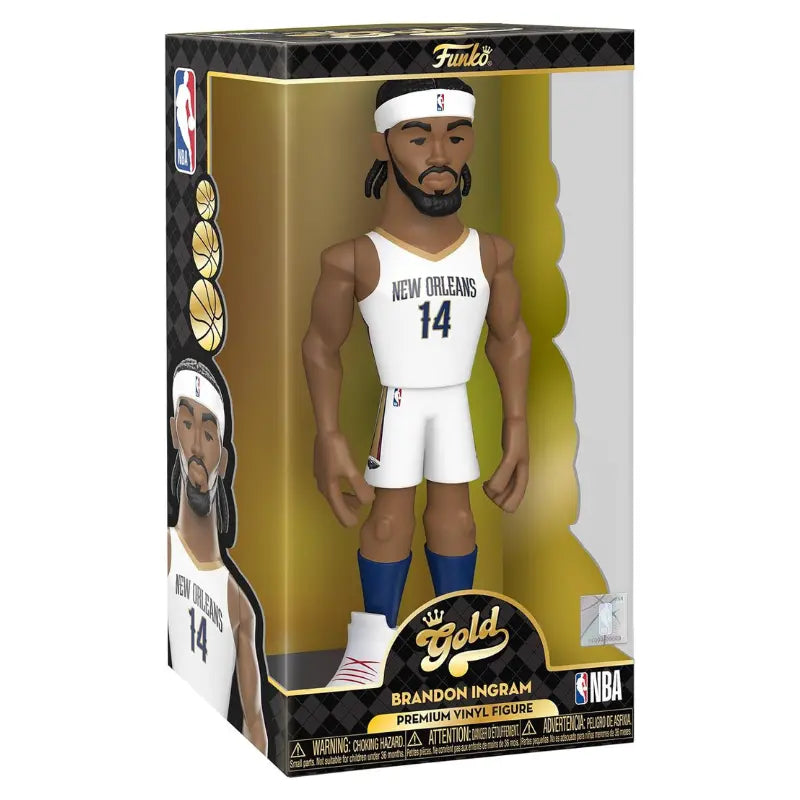 Funko Gold NBA Brandon Ingram New Orleans Pelicans 12-inch premium vinyl figure sealed in black and gold collector box