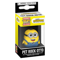 Thumbnail for Funko Pocket Pop Keychain Minions Rise of Gru Pet Rock Otto vinyl figure sealed in display box front view