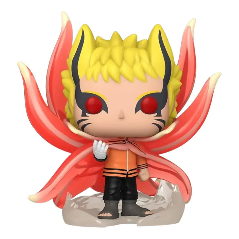 Funko Pop Boruto Naruto Baryon Mode 1361 GITD vinyl figure with energy wings and translucent battle base