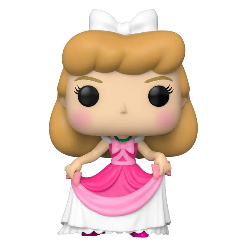 A full-body view of the Funko Pop! Disney Cinderella 738 Vinyl Figure in her pink ballgown.