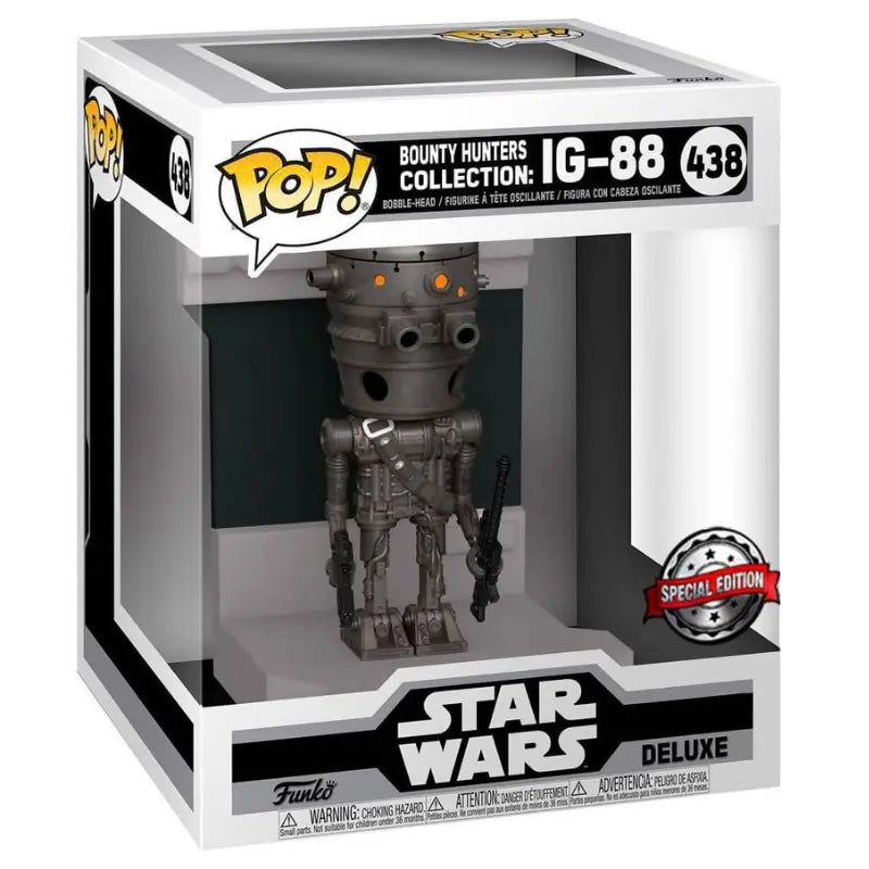 Funko Pop Deluxe Star Wars IG-88 438 Bounty Hunters Special Edition sealed in display box
