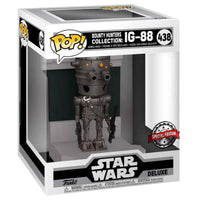 Thumbnail for Funko Pop Deluxe Star Wars IG-88 438 Bounty Hunters Special Edition sealed in display box